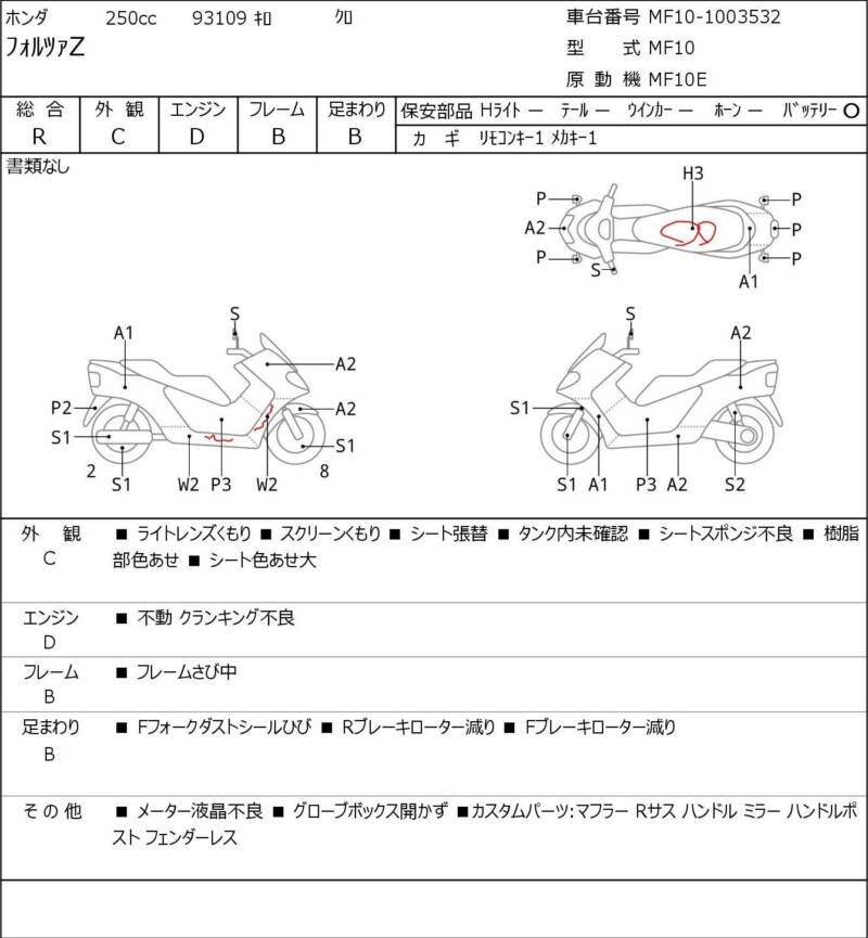 Карта повреждений