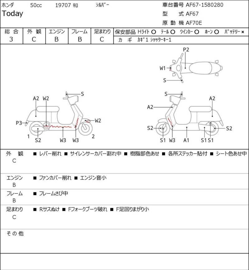 Карта повреждений