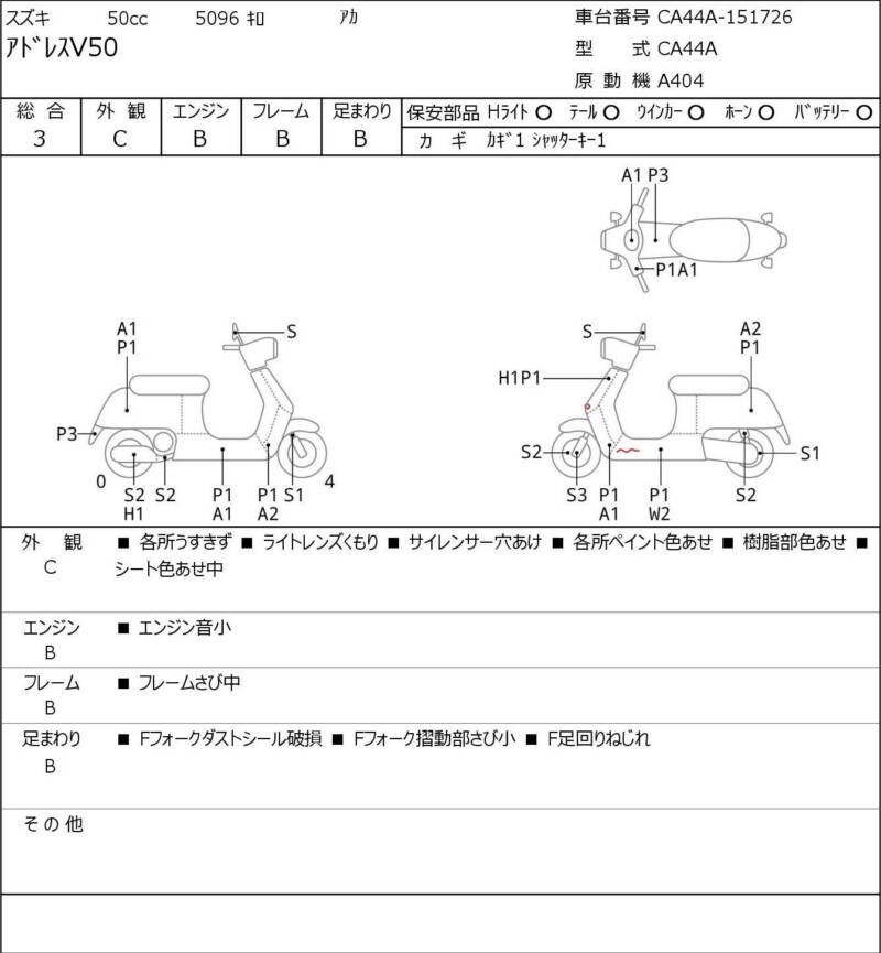 Карта повреждений