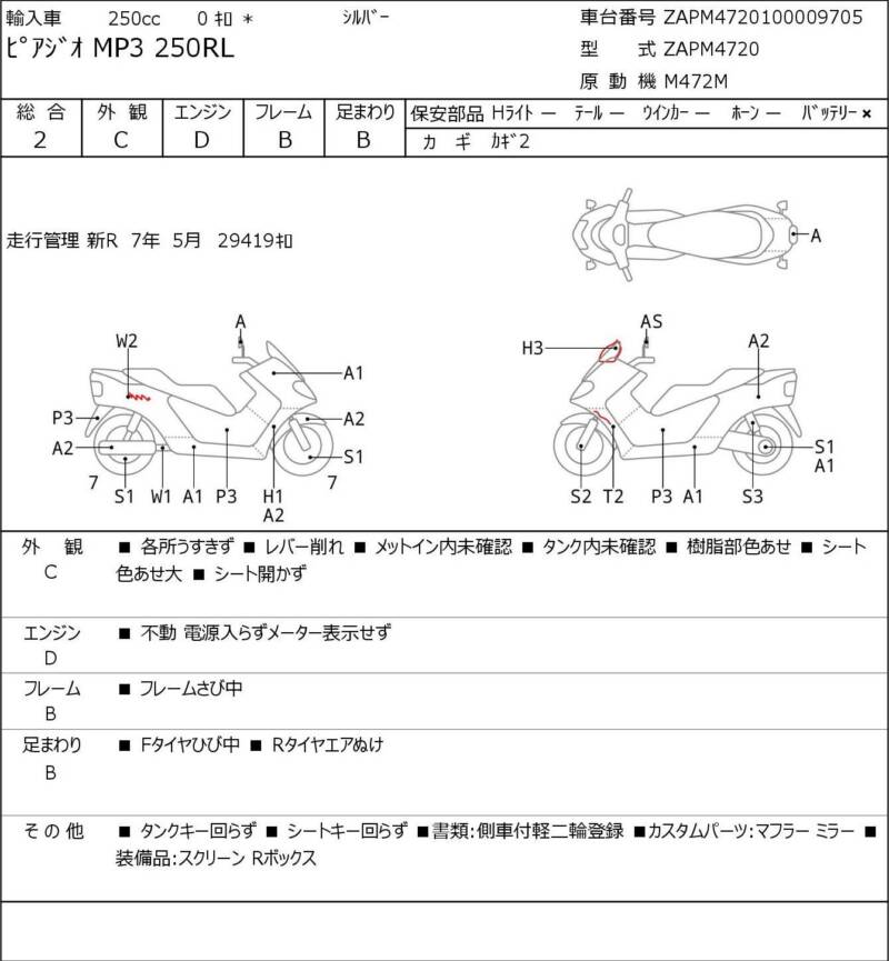 Карта повреждений