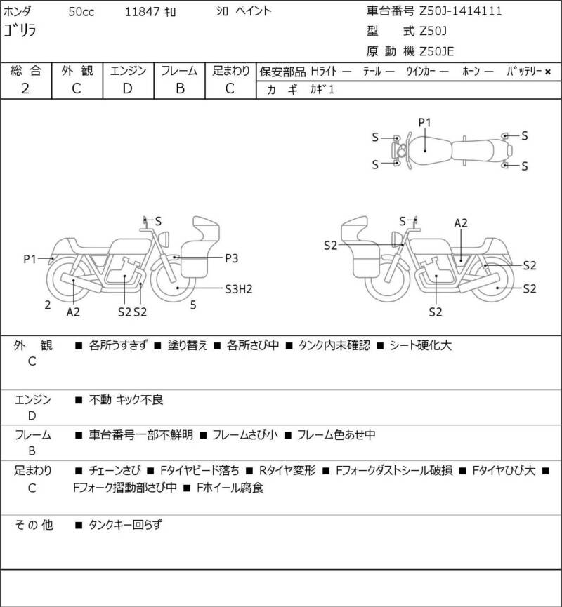 Карта повреждений