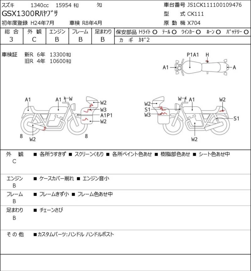 Карта повреждений