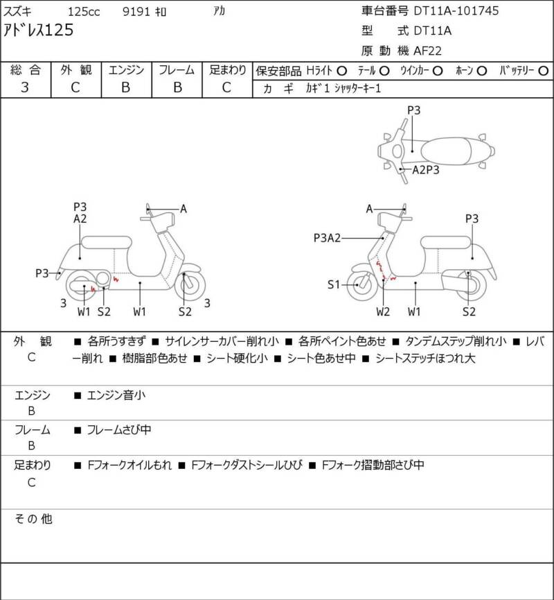 Карта повреждений