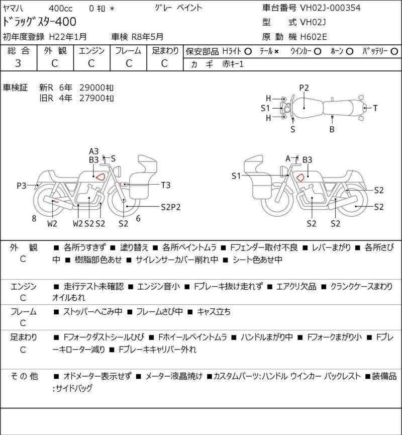 Карта повреждений