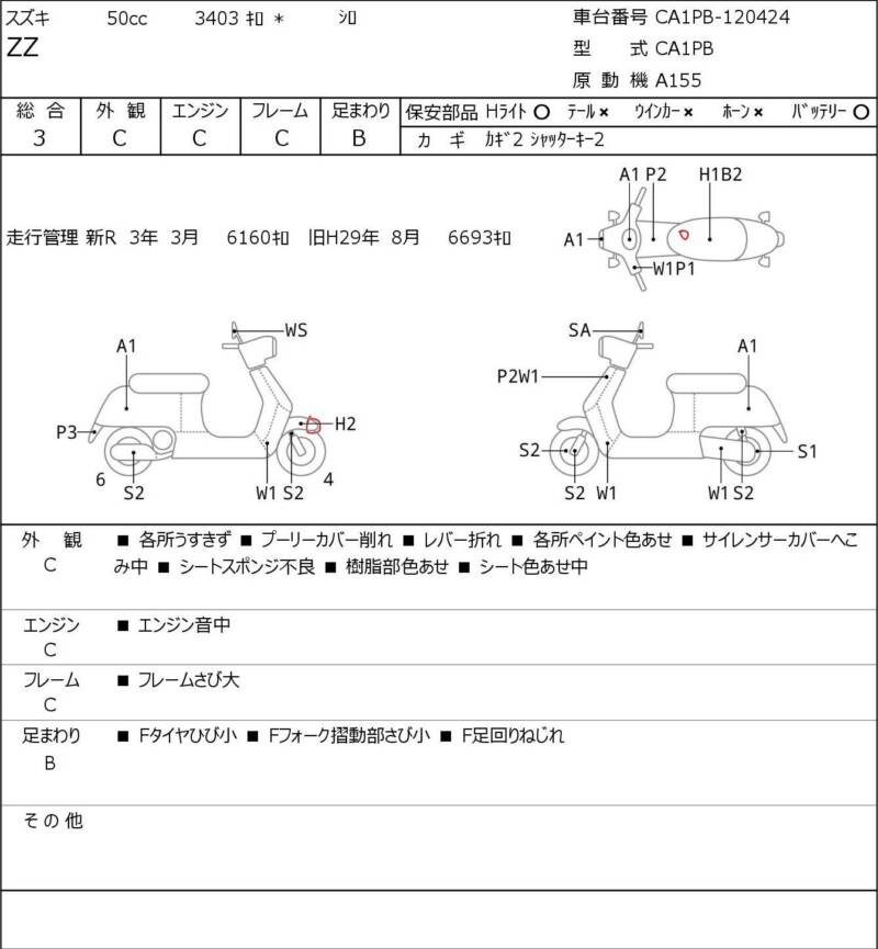 Карта повреждений