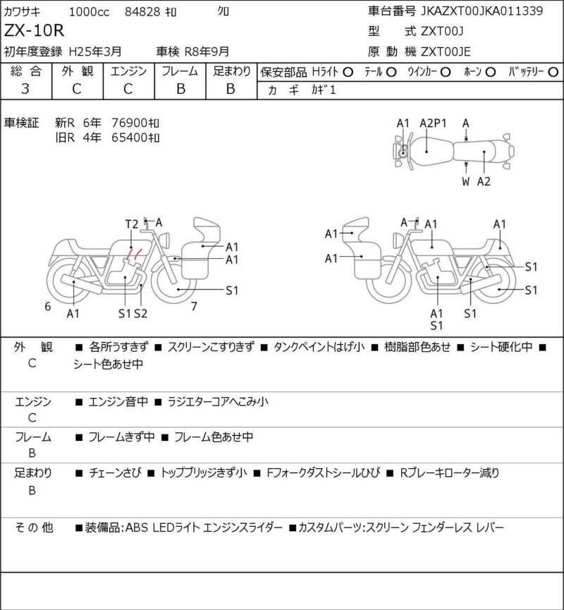 Карта повреждений