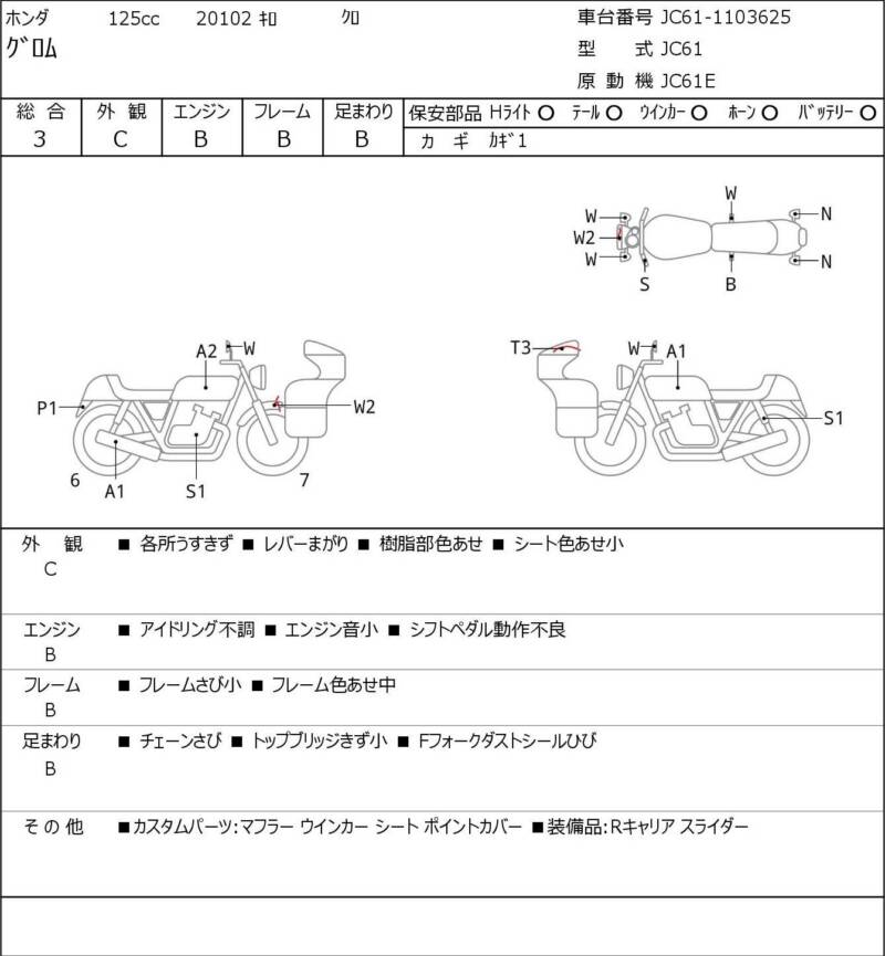 Карта повреждений