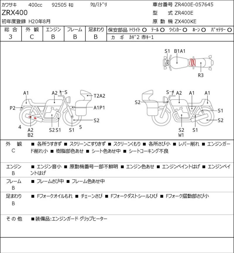 Карта повреждений