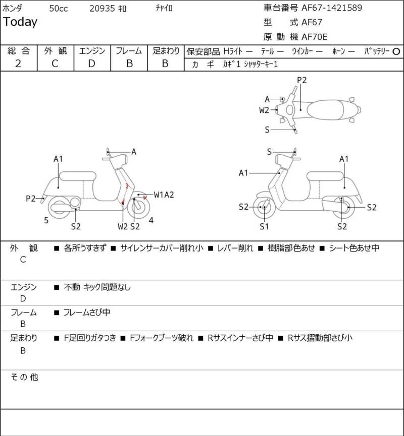 Карта повреждений