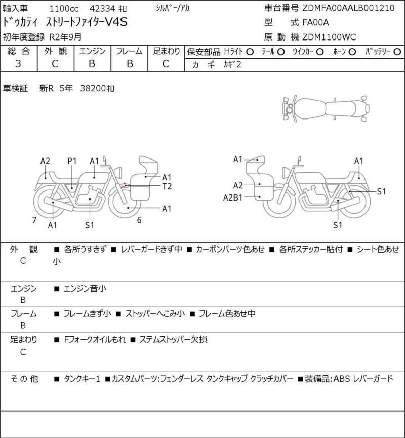 Карта повреждений