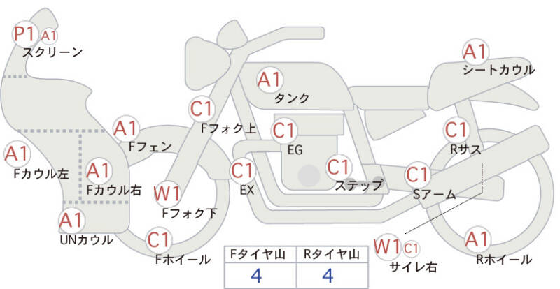 Карта повреждений