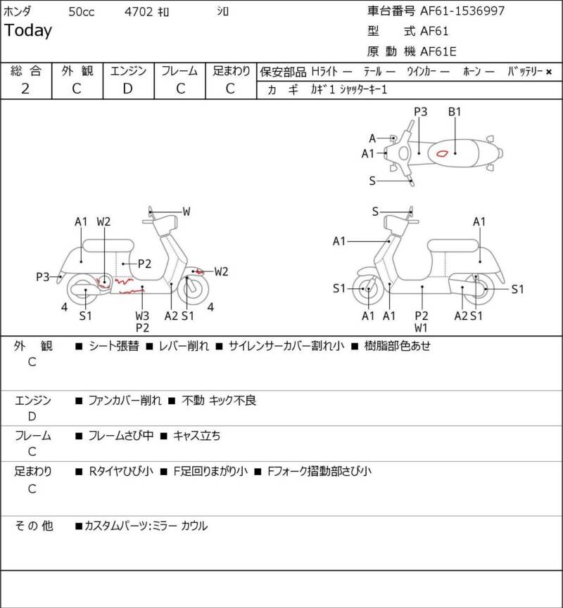 Карта повреждений