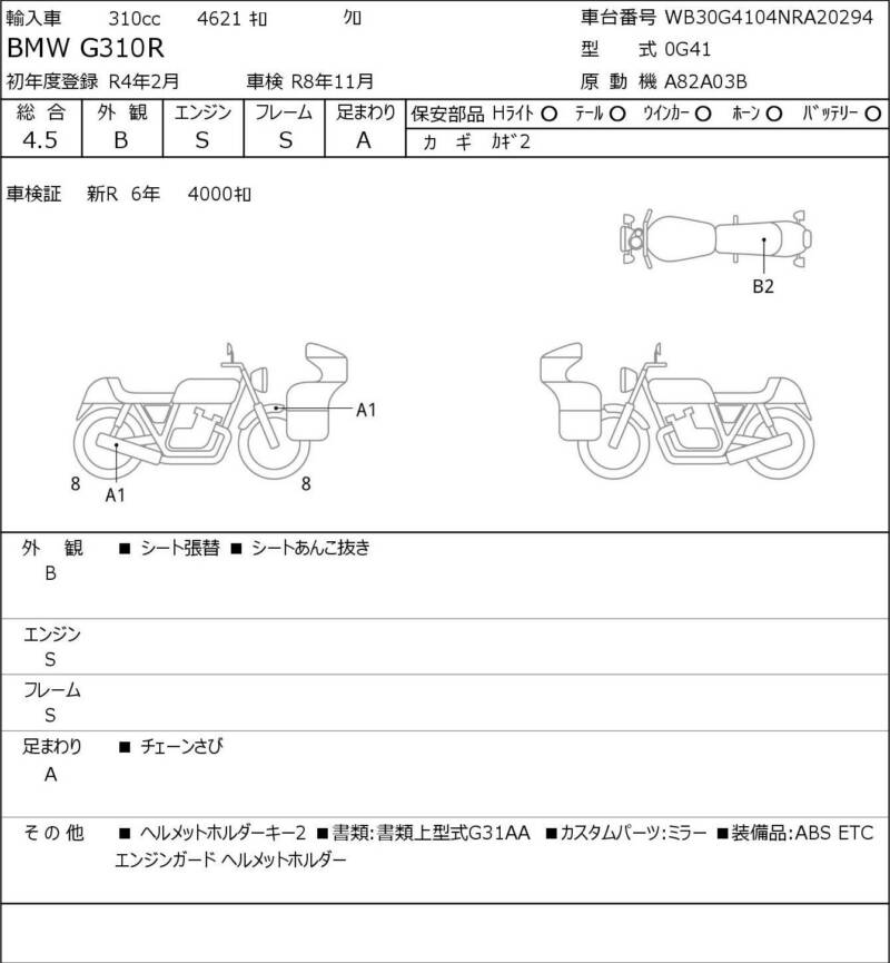 Карта повреждений