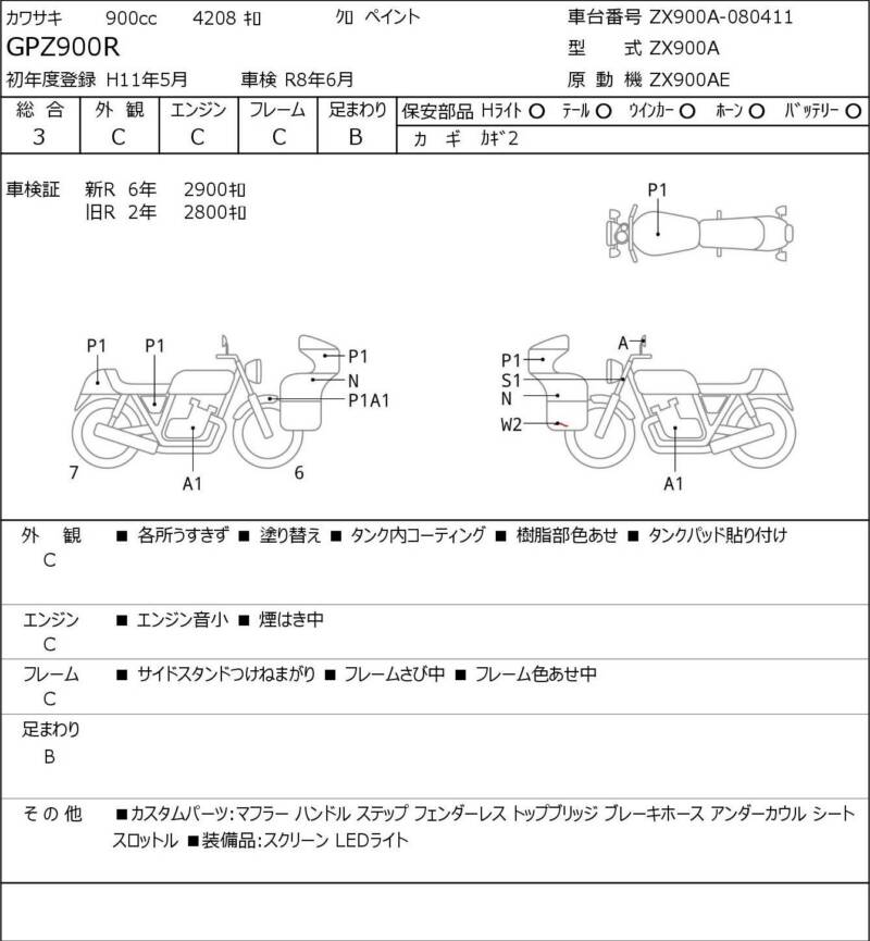 Карта повреждений
