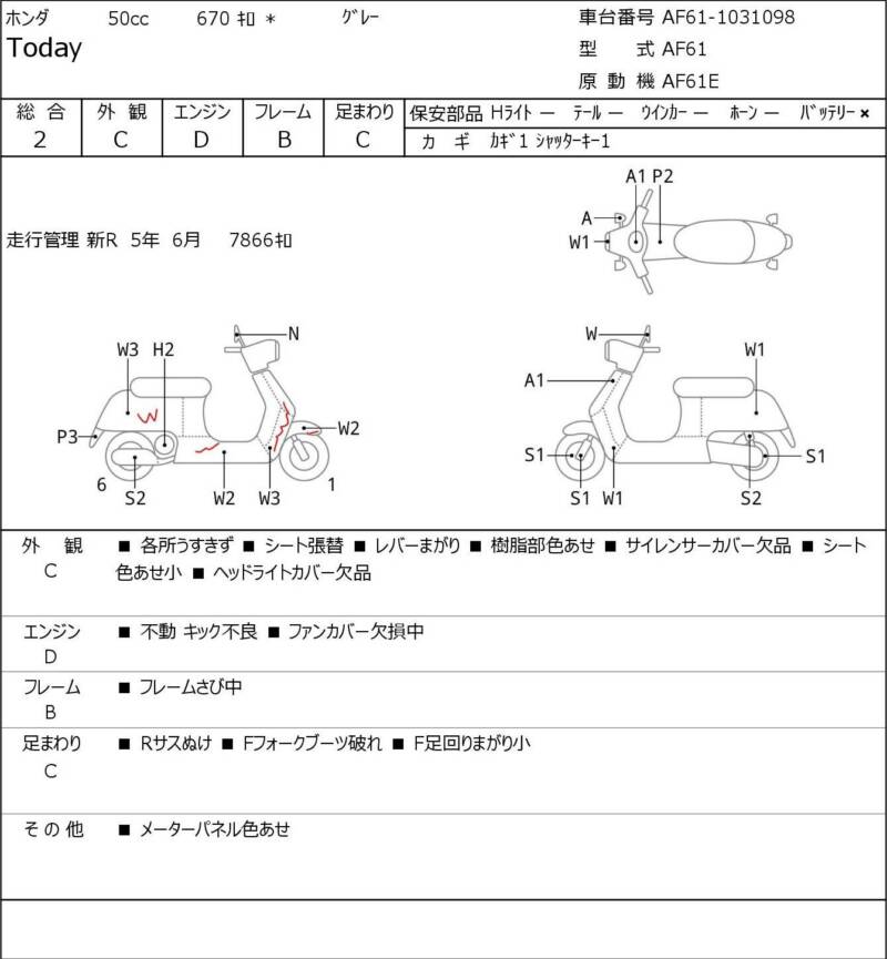 Карта повреждений