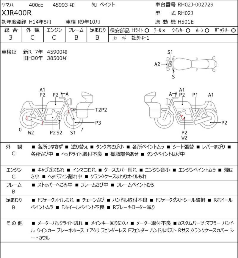Карта повреждений
