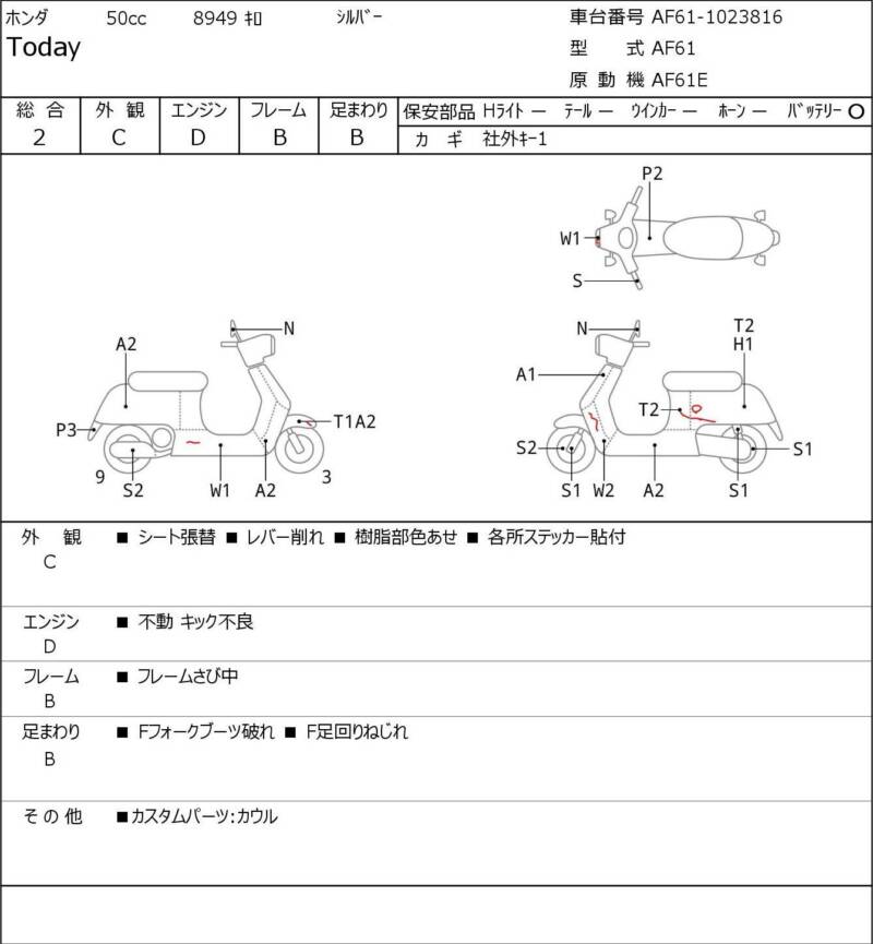 Карта повреждений
