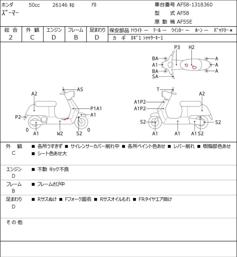 Карта повреждений