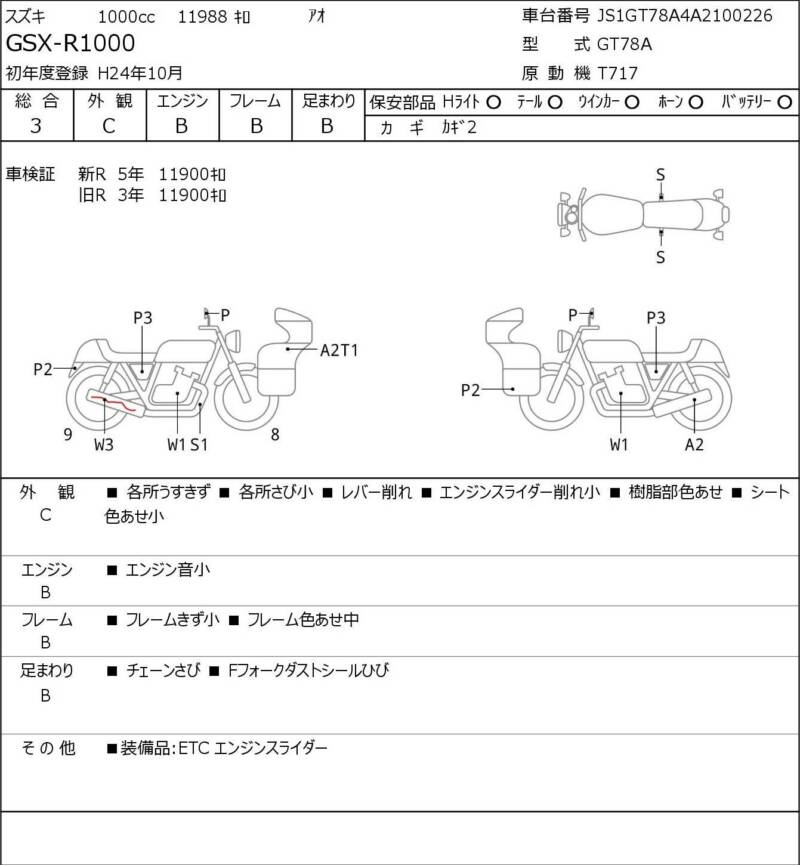 Карта повреждений