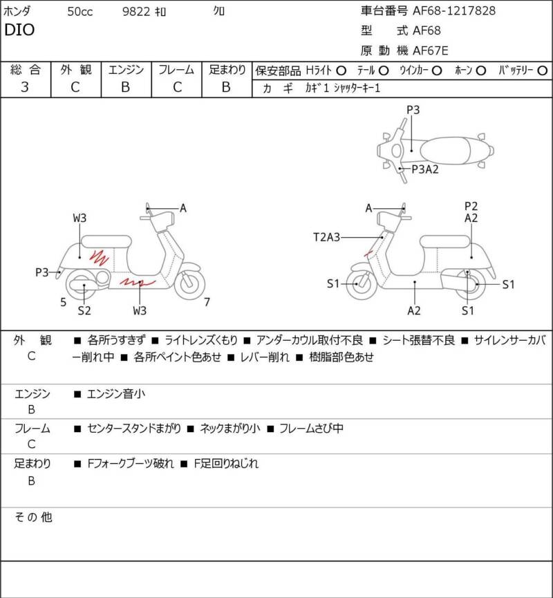 Карта повреждений
