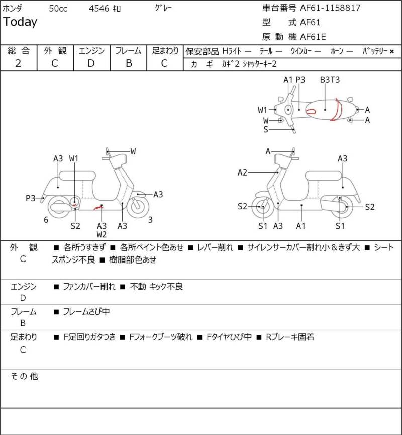 Карта повреждений