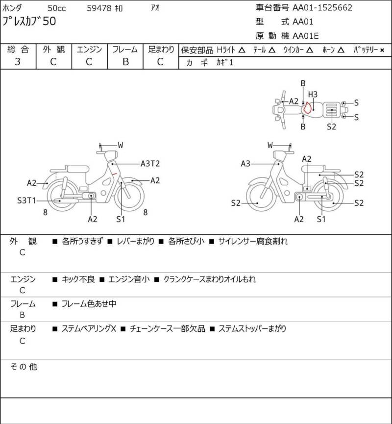 Карта повреждений
