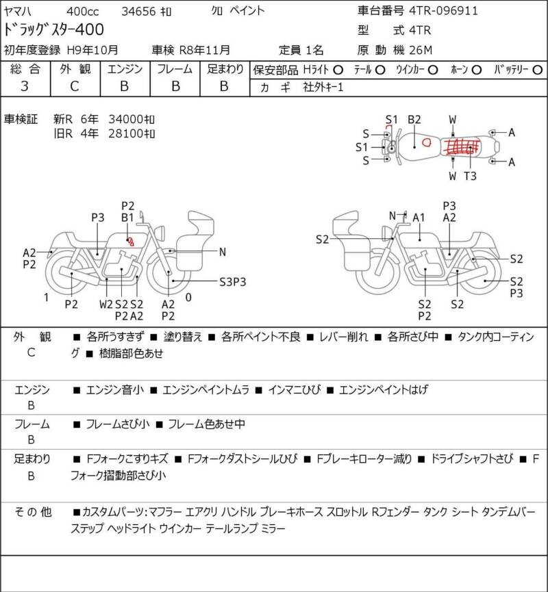 Карта повреждений
