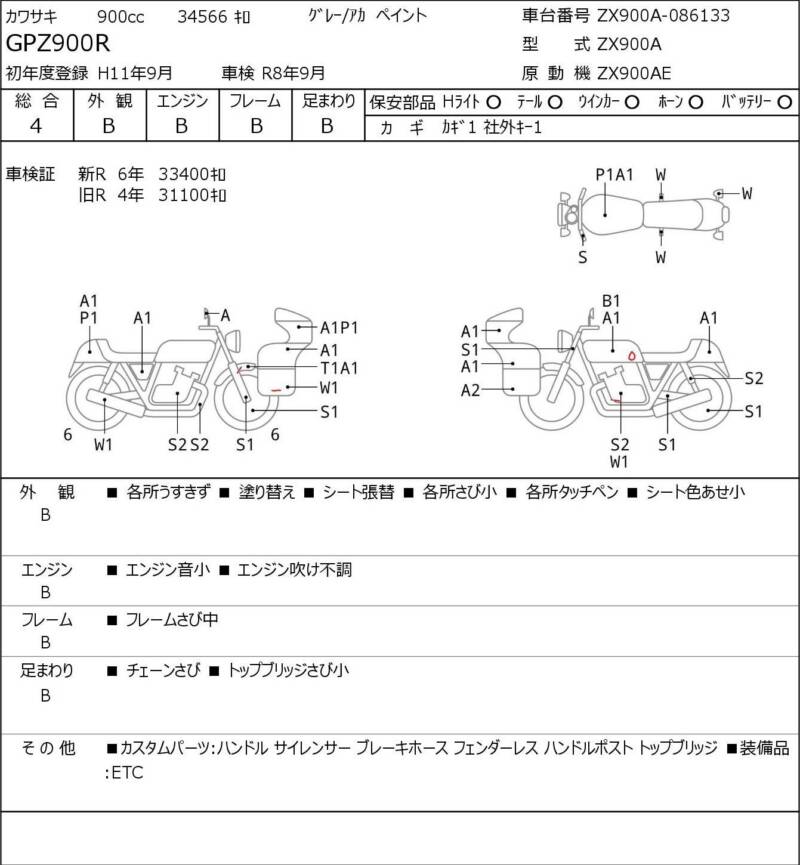Карта повреждений