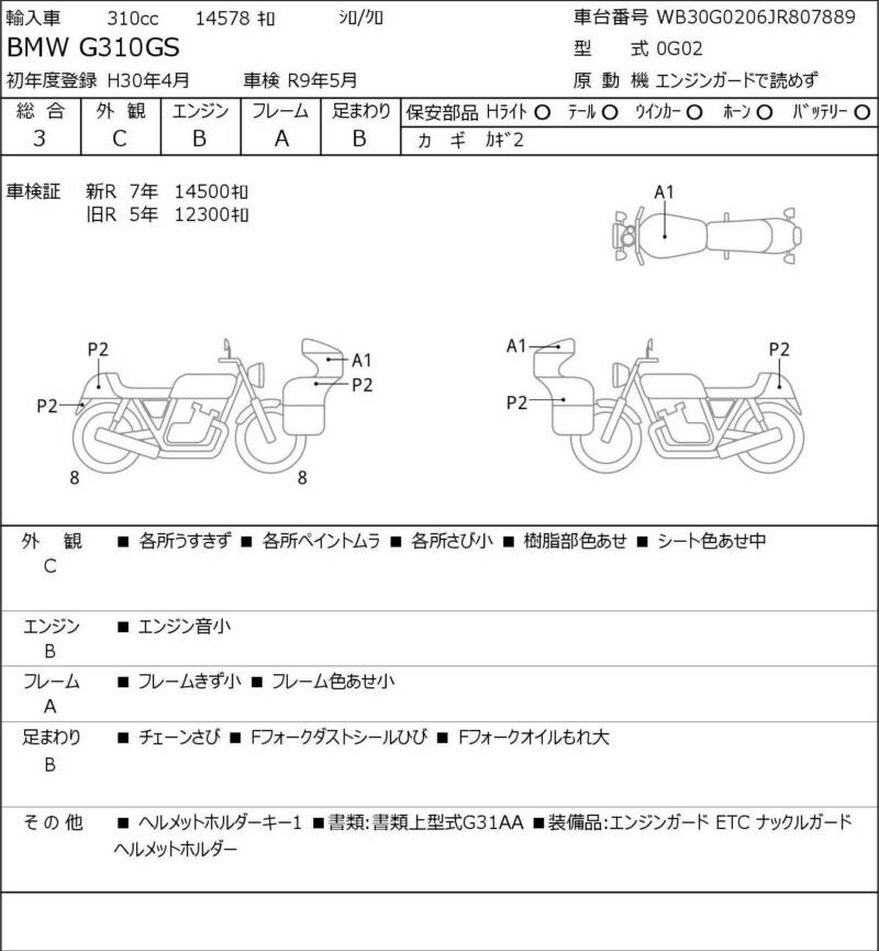 Карта повреждений