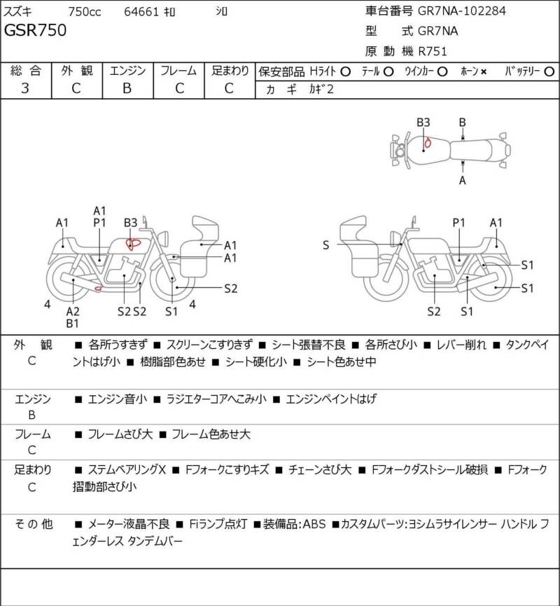 Карта повреждений