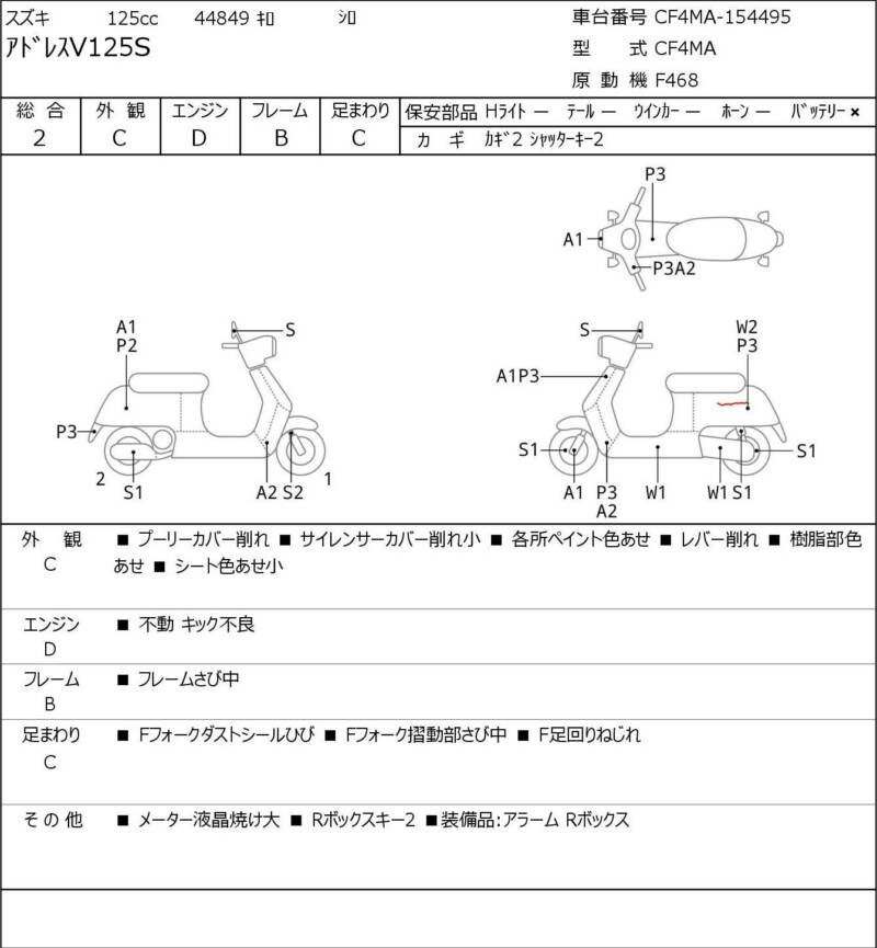 Карта повреждений