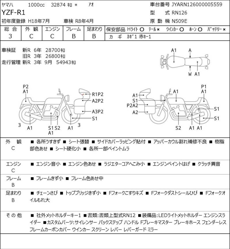 Карта повреждений