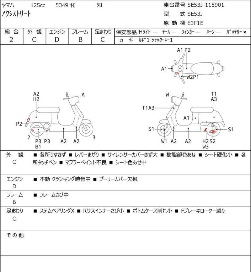 Карта повреждений
