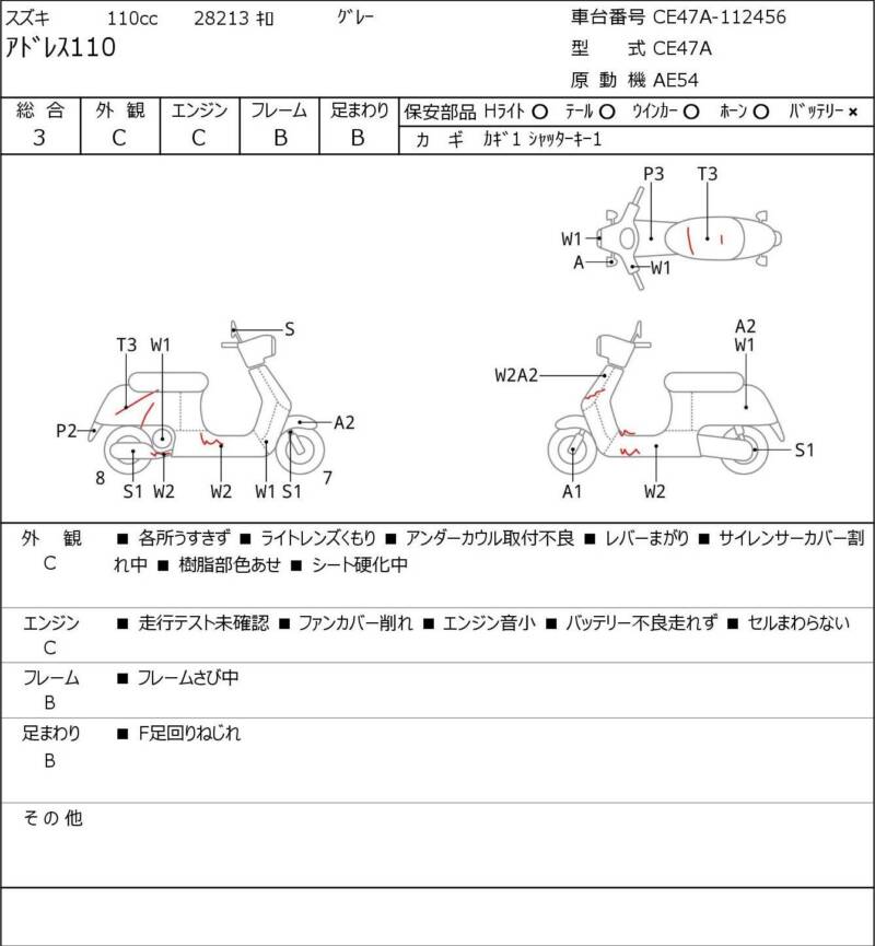 Карта повреждений