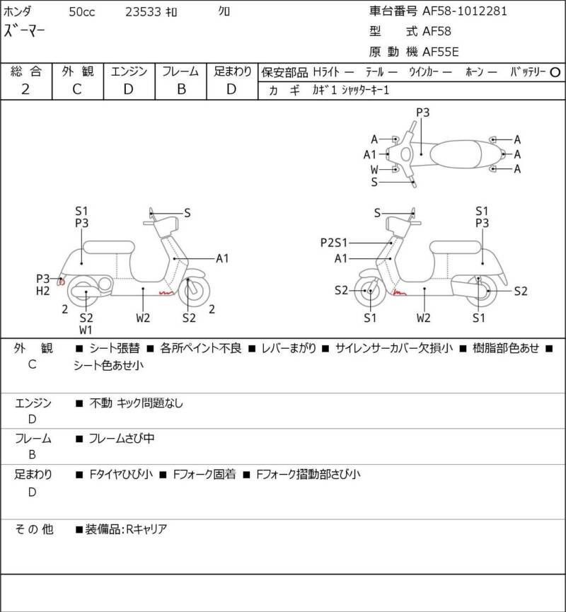 Карта повреждений