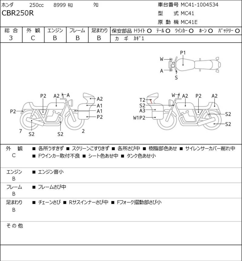 Карта повреждений