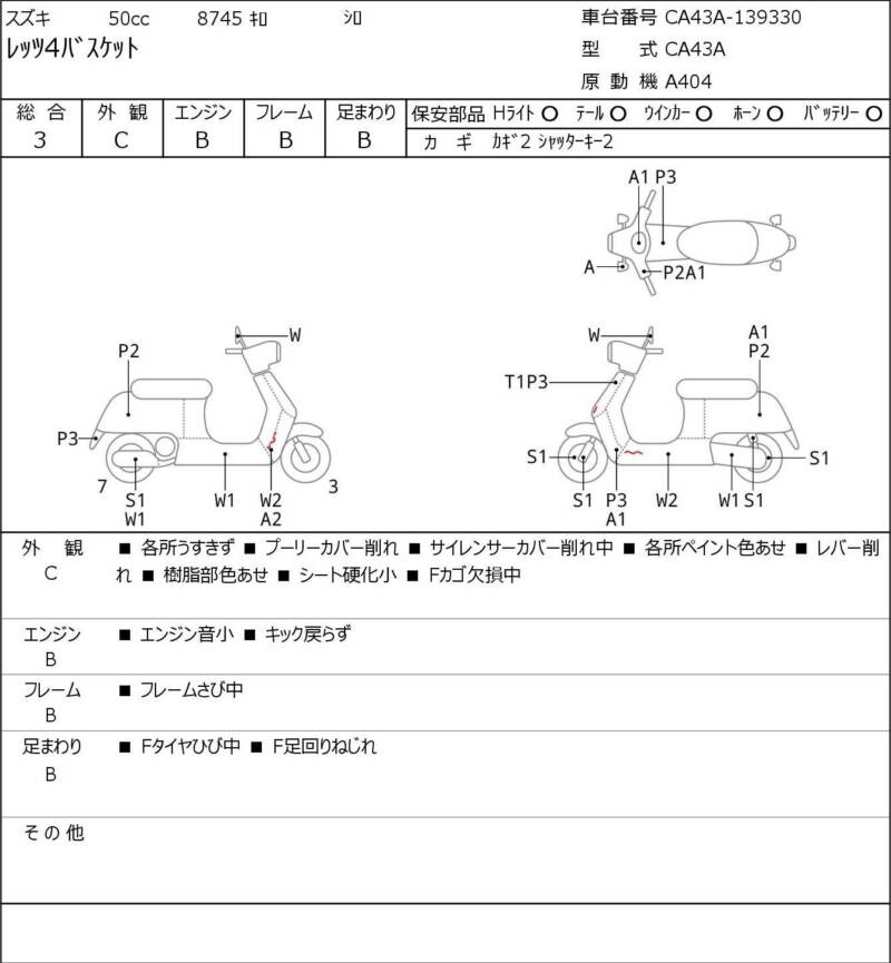 Карта повреждений