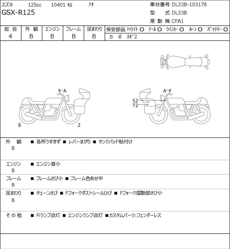 Карта повреждений