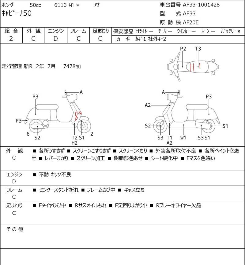 Карта повреждений