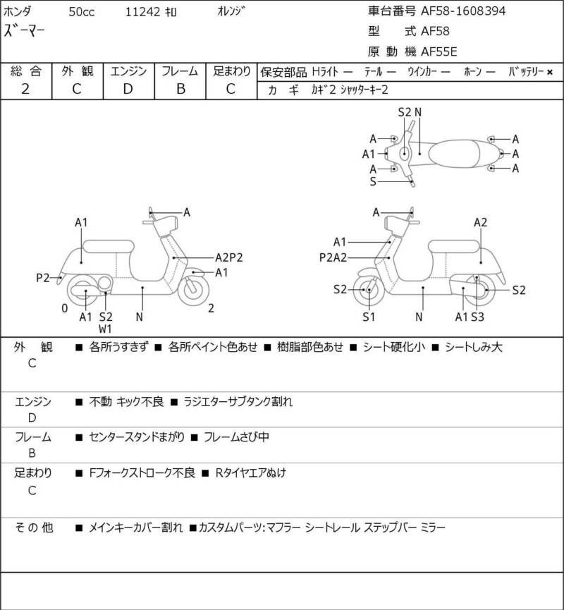 Карта повреждений