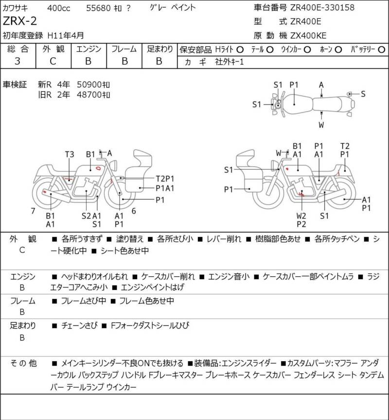 Карта повреждений