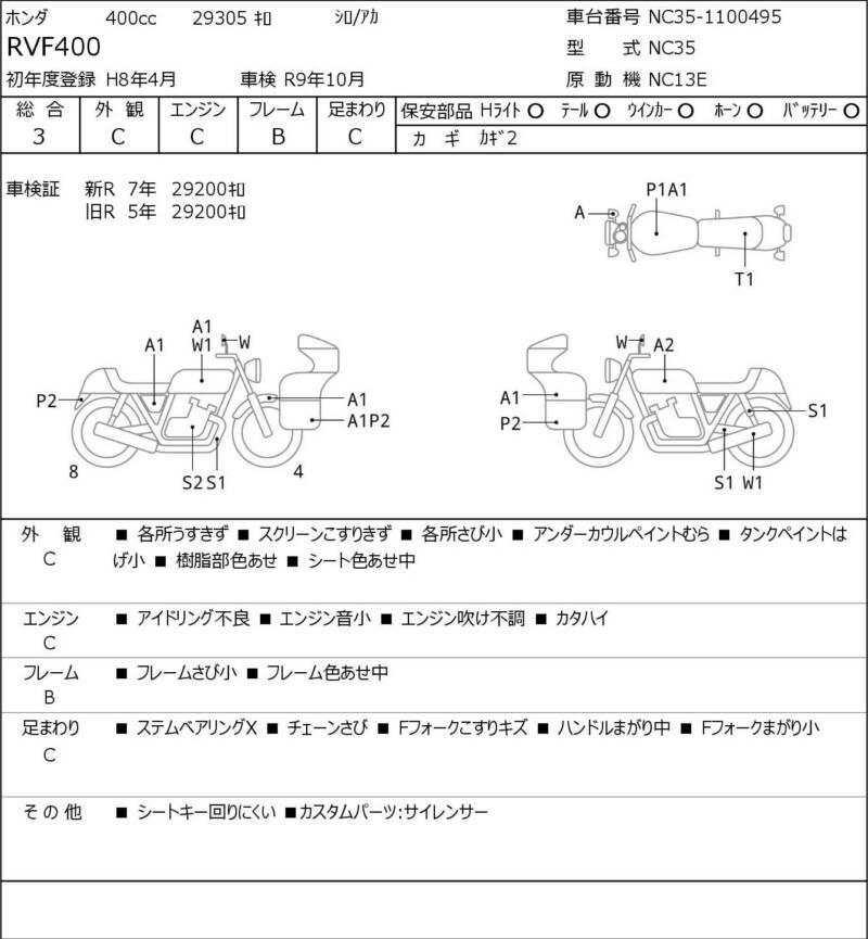 Карта повреждений