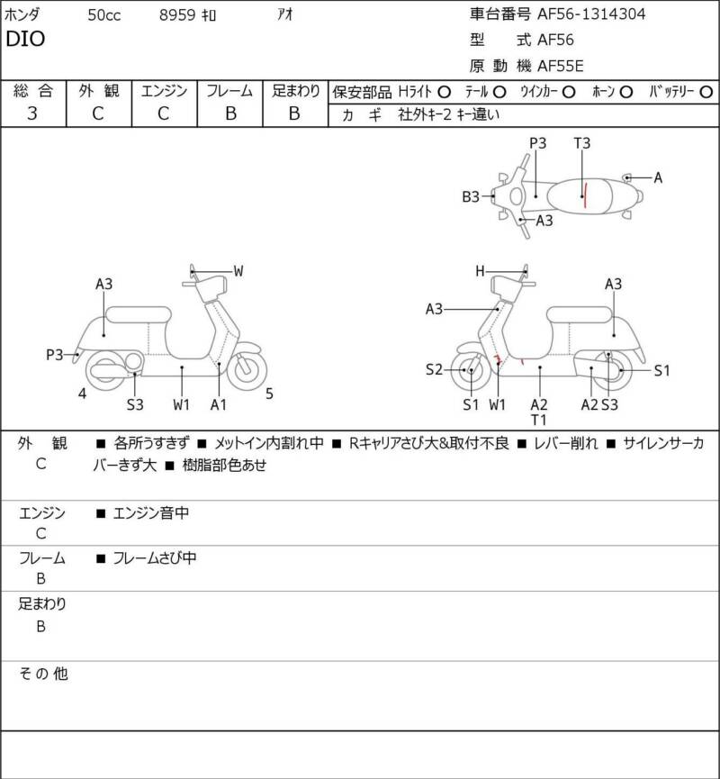 Карта повреждений