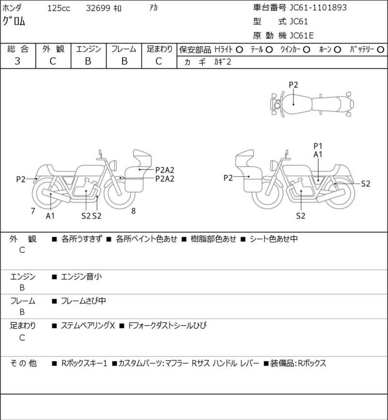 Карта повреждений