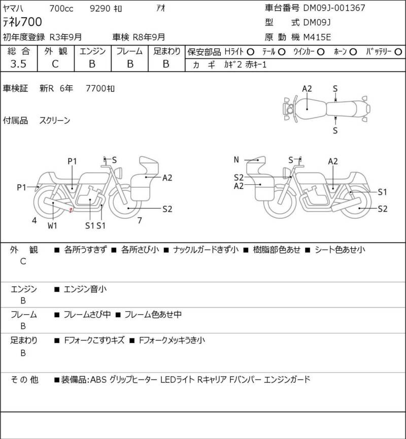 Карта повреждений