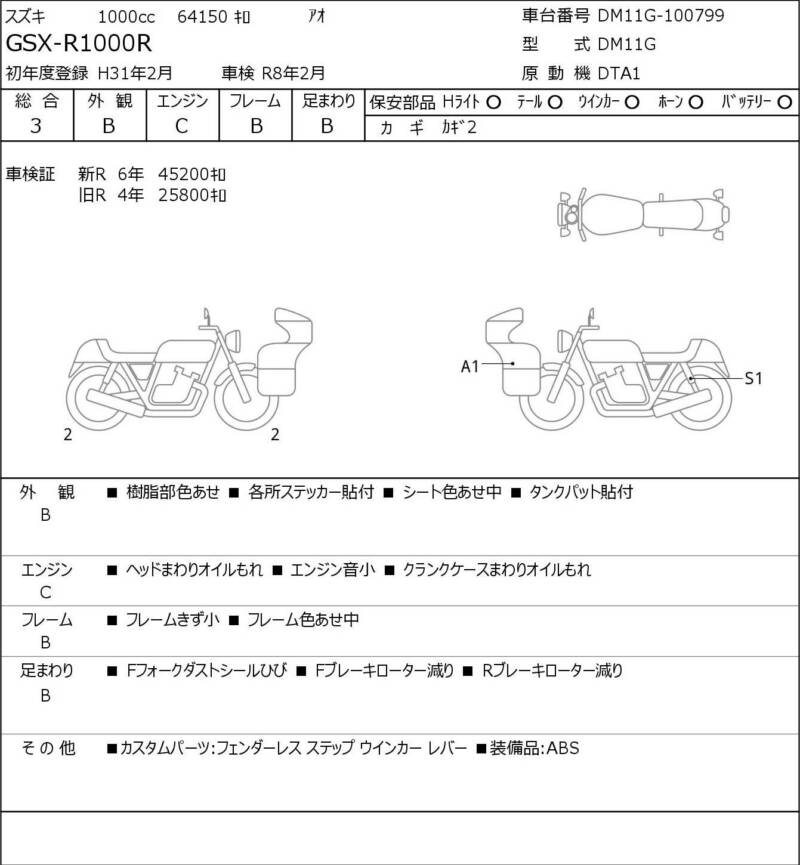 Карта повреждений