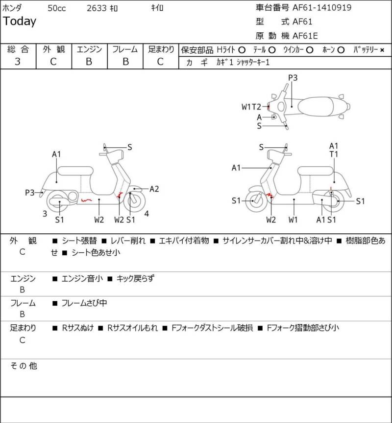 Карта повреждений