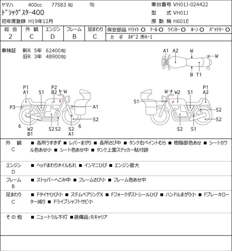 Карта повреждений