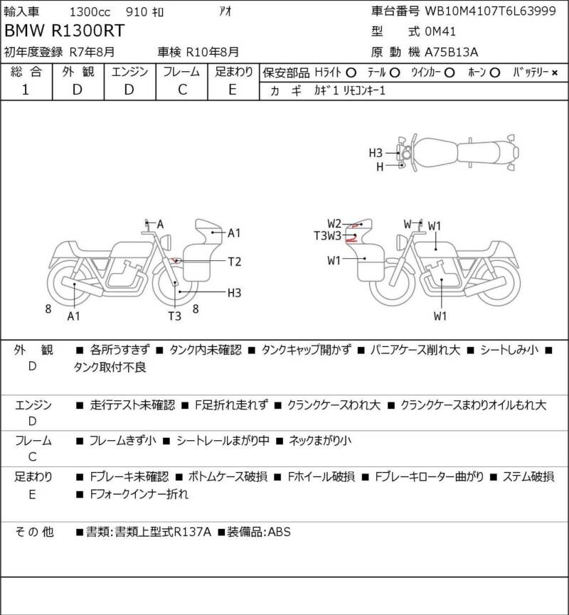 Карта повреждений