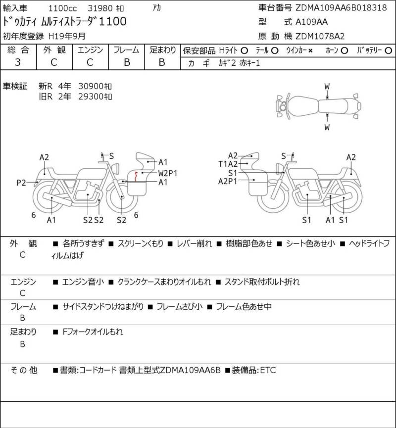 Карта повреждений